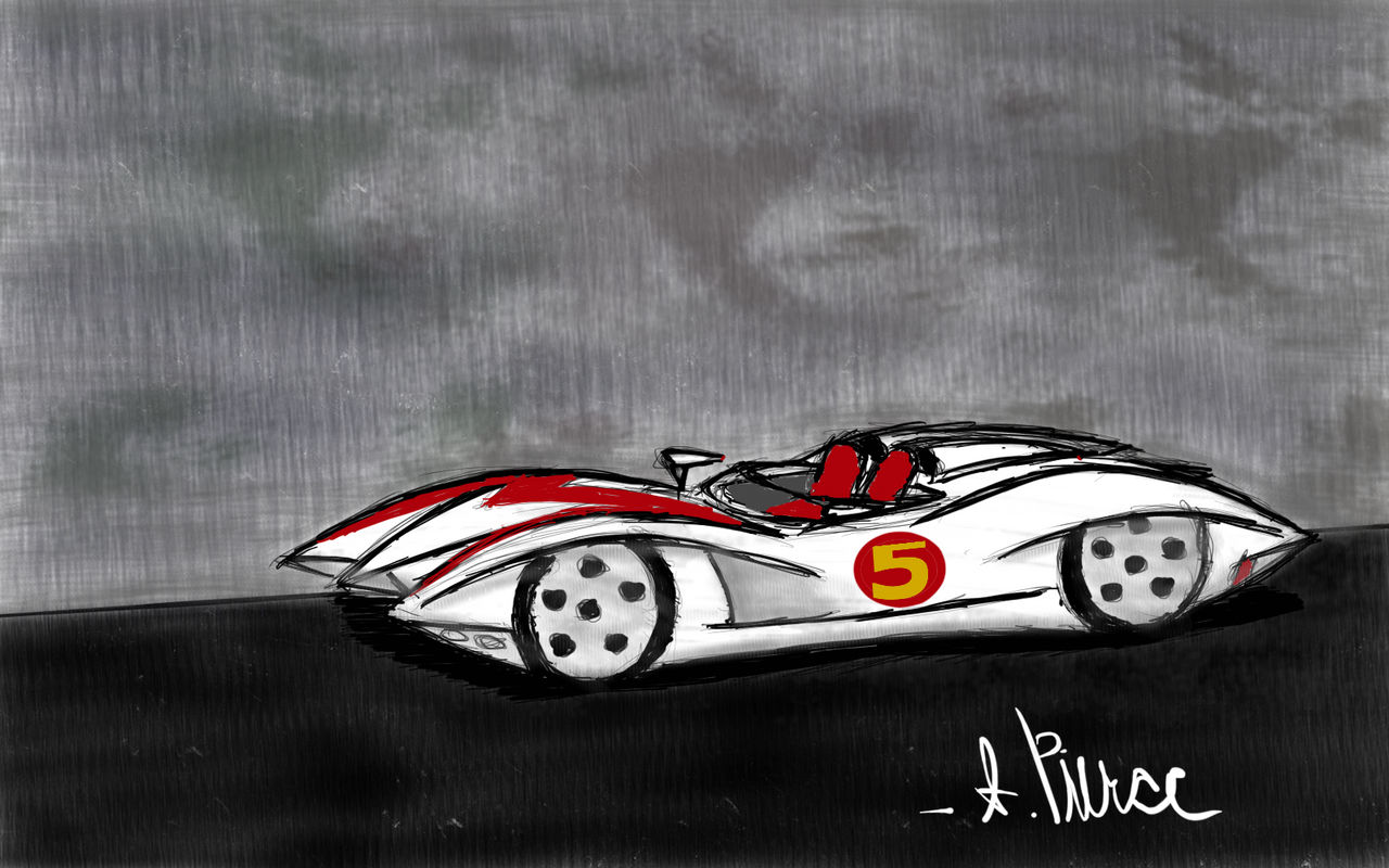 Custom Mach 5 Roadster Sketch